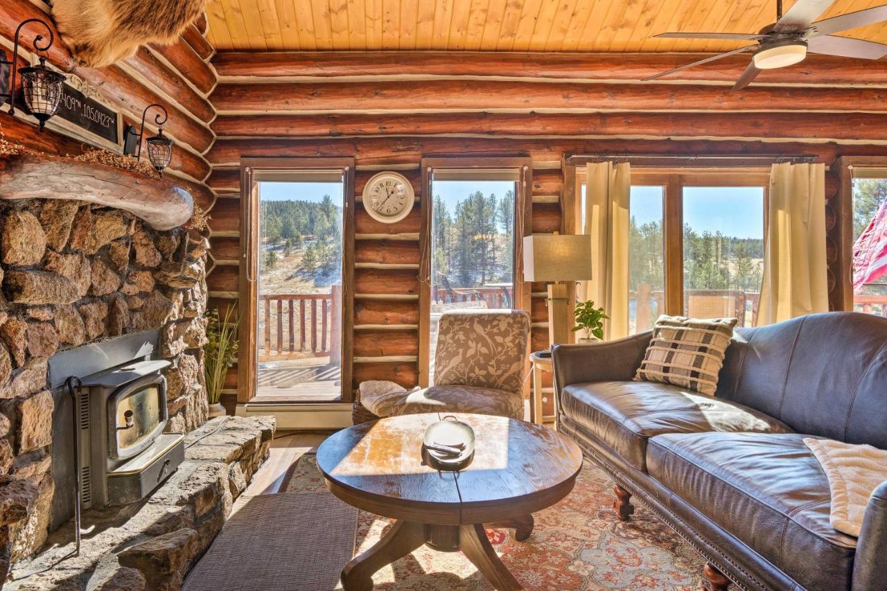 Classic Colorado Log Home With Mountain Views! Florissant Εξωτερικό φωτογραφία