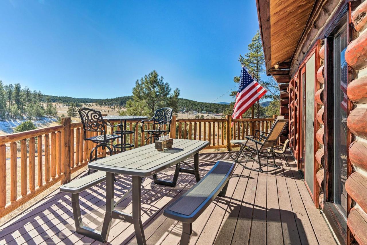 Classic Colorado Log Home With Mountain Views! Florissant Εξωτερικό φωτογραφία